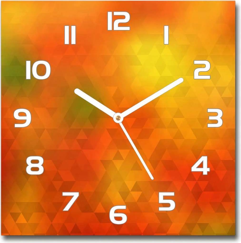 Üveg falióra Absztrakt háromszögek 30x30