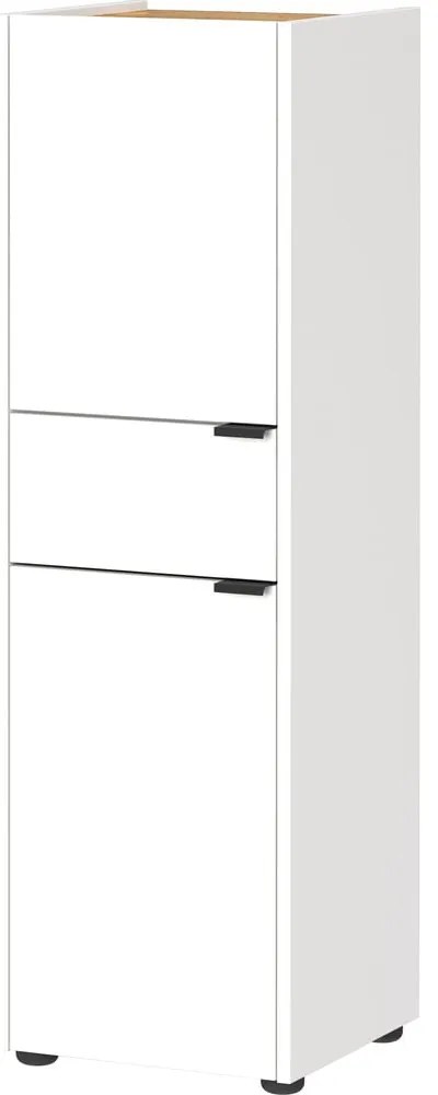 Fehér magas fürdőszoba szekrény 34x111 cm Forano – Germania