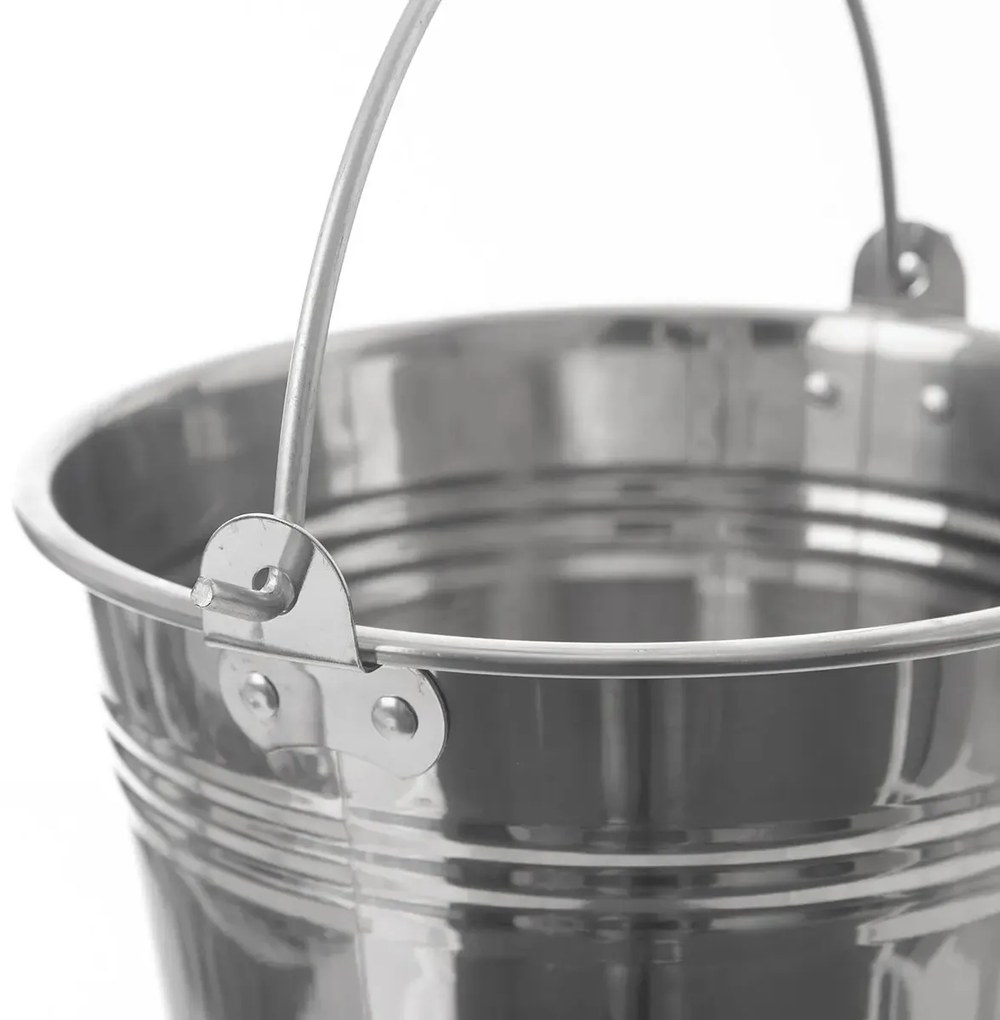 Orion Rozsdamentes acél vödör fogantyúval B 5 l, 5 l