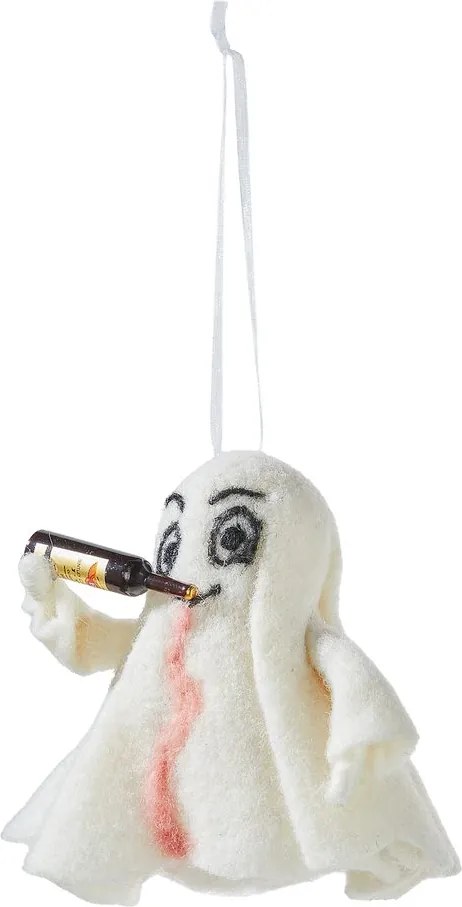 HANG ON filc dísz , szellem borosüveggel