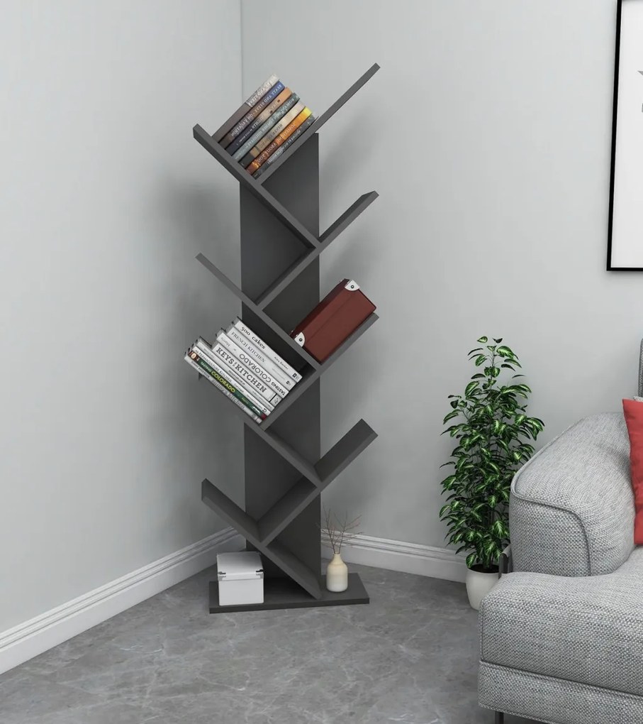 Hitit könyvespolc, antracit, 46 cm