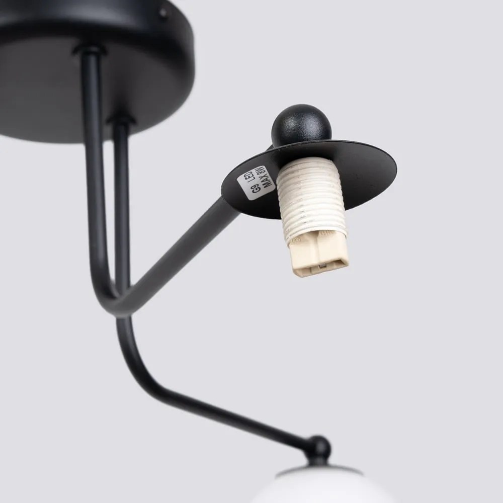 Fekete-fehér mennyezeti lámpa Beam – Nice Lamps