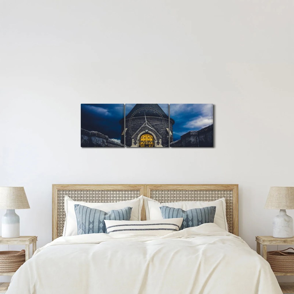 Kép - A vihar előtt (órával) (90x30 cm)