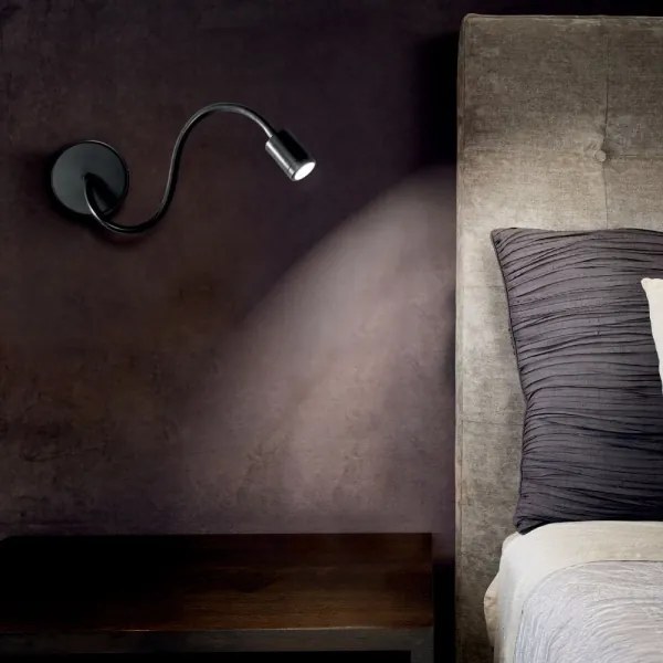 Ideal Lux - FOCUS LED/4W/230V CRI 90 fekete flexibilis lámpa