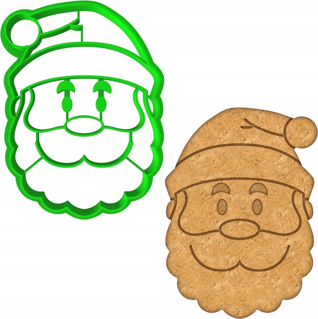 Karácsonyi Forma Mézeskalács lyukasztó Karácsony Mikulás 8cm