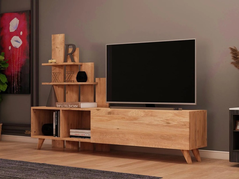 TV asztal/szekrény Kobada (atlanti fenyő) . Akció -26%. 1095367