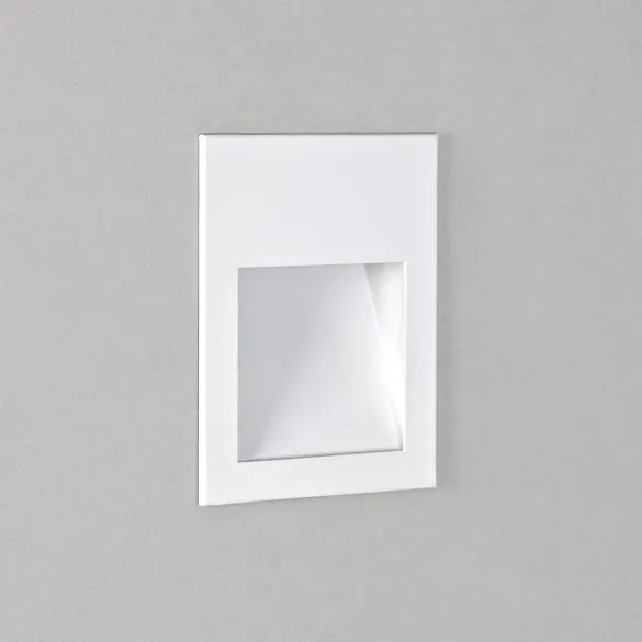 ASTRO LIGHTING 1212033 BORGO Kültéri Falba Építhető Lámpa Matt Fehér LED