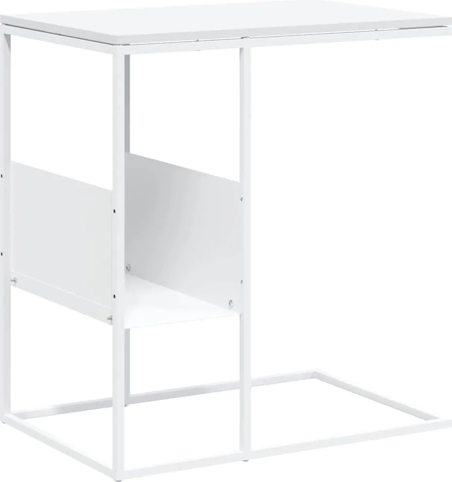 vidaXL fehér szerelt fa kisasztal 55x36x59,5 cm