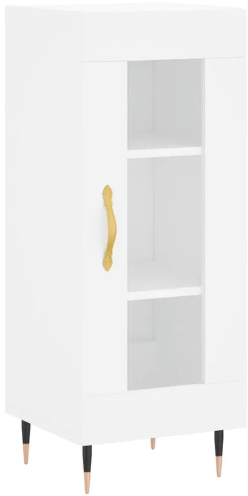 fehér szerelt fa magasszekrény 34,5x34x180 cm