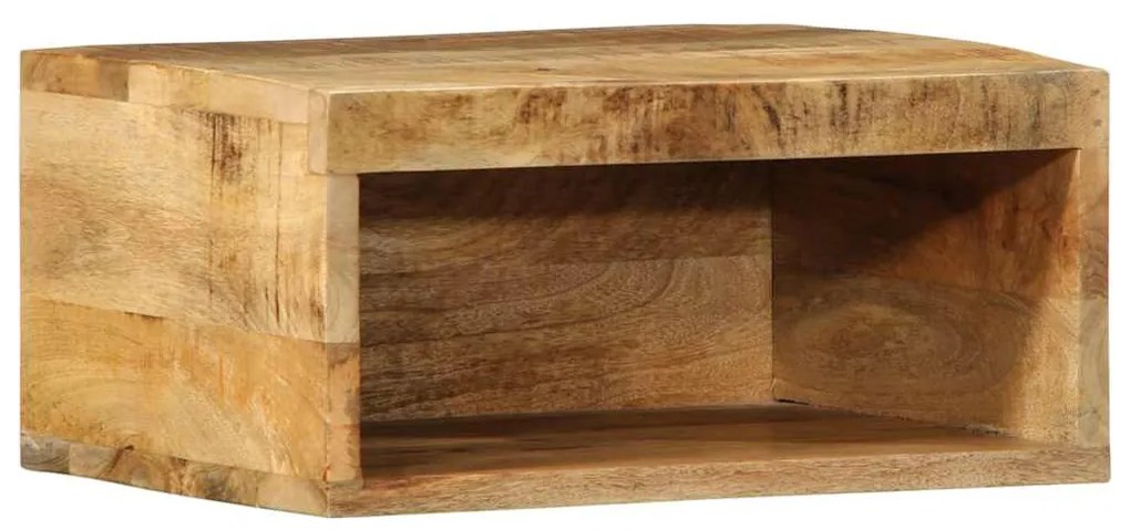 tömör nyers mangófa falra szerelhető TV-szekrény 40x30x19 cm