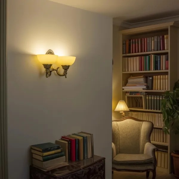 Brilagi - Fali lámpa CLASSIC 2xE27/60W/230V réz