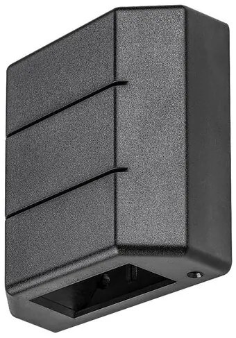 RÁBALUX 7319 LIPPA Modern Kültéri Fali Lámpa Fekete IP44
