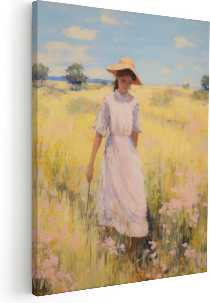 Vászonkép Nappaliba Falikép Nő 50x70 cm *többféle minta*