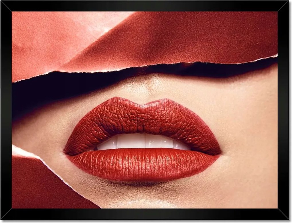 Poszterek keretben 40x30 Női ajkak Ajkak