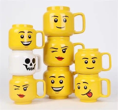 Bögre, kerámia, 530 ml, LEGO, Happy Boy (L41460806)