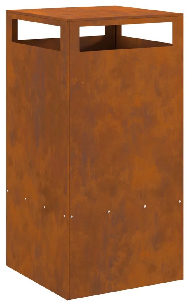Tűzrakó Barna 50 x 50 x 100 cm időjárásálló acél