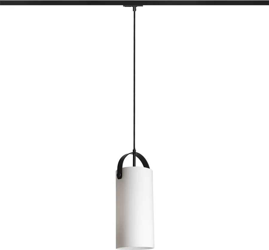 RENDL JULIETTA 31 egyáramkörös sínre opálüveg/fekete 230V LED E27 15W