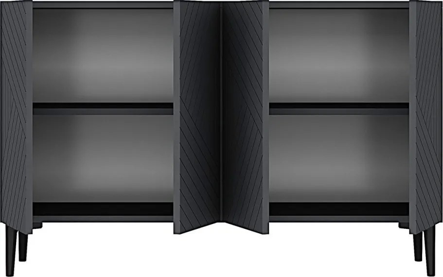 Ferro komód, antracit, 120 cm