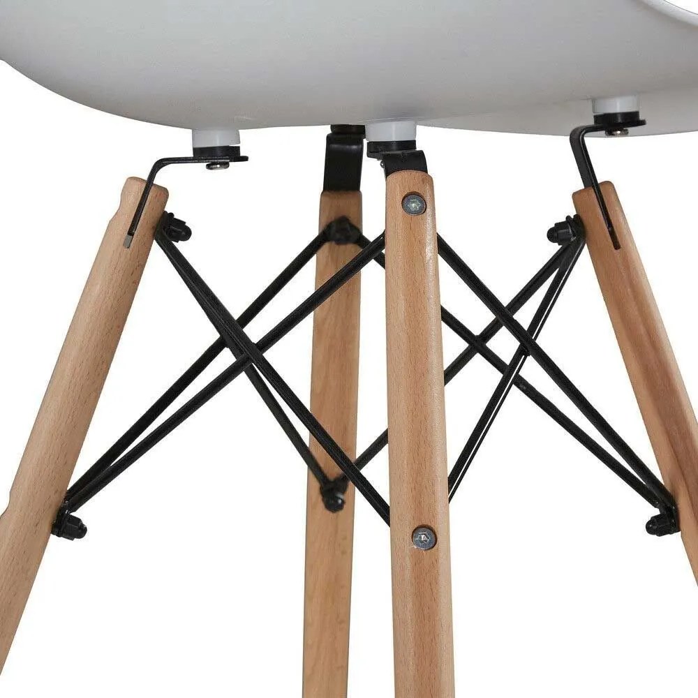 4db modern étkezőszék, fehér