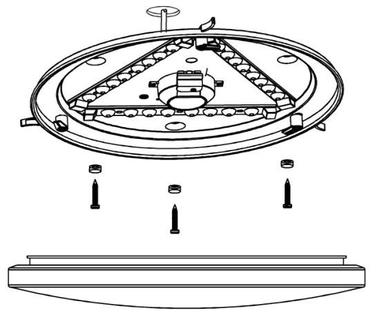 Eglo 97884 - LED fürdőszobai mennyezeti lámpa FRANIA LED/17,3W/230V