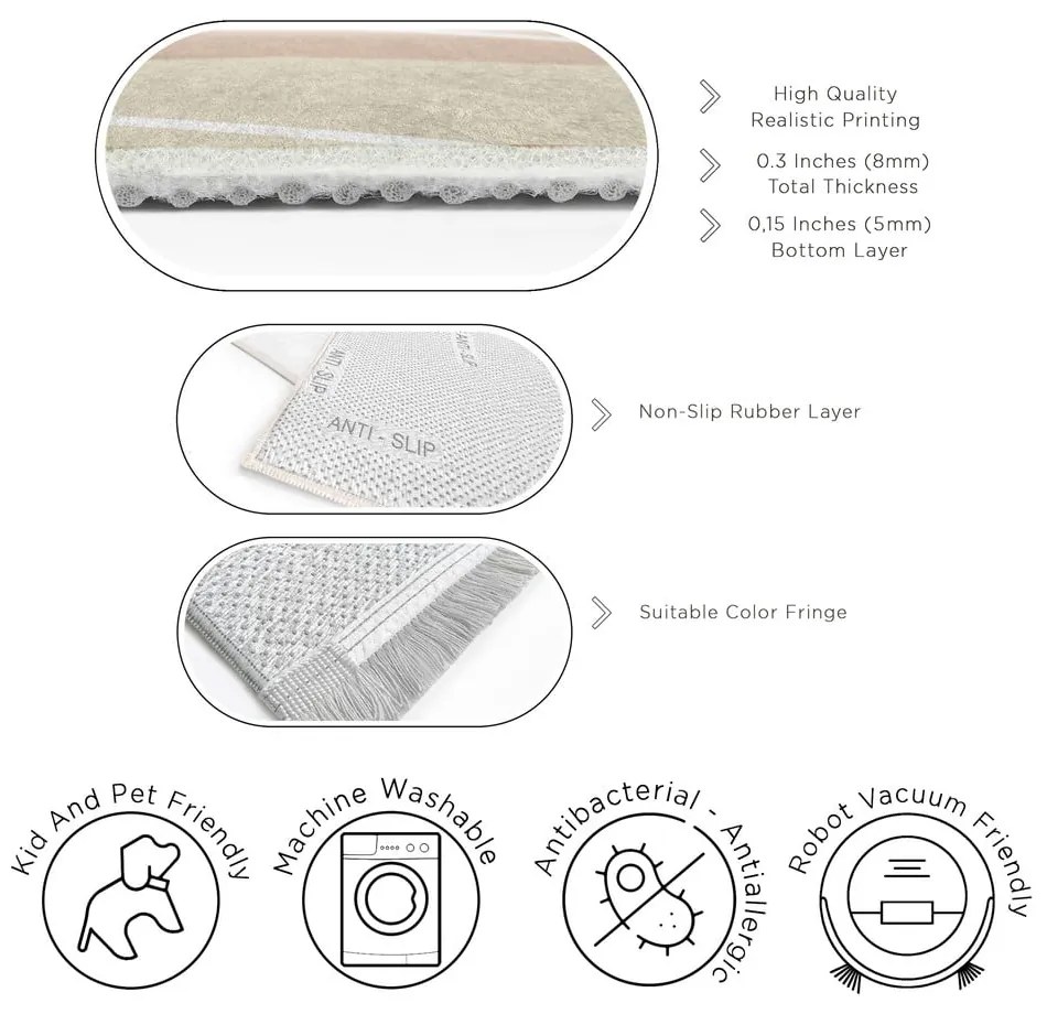 Mosható futószőnyeg 80x200 cm Desert Walk – Mila Home