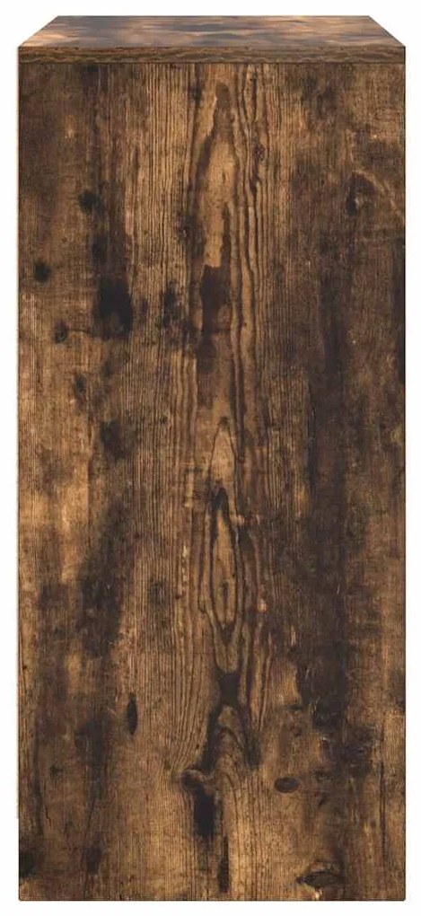 füstös tölgy színű szerelt fa cipőszekrény 57x34x76 cm