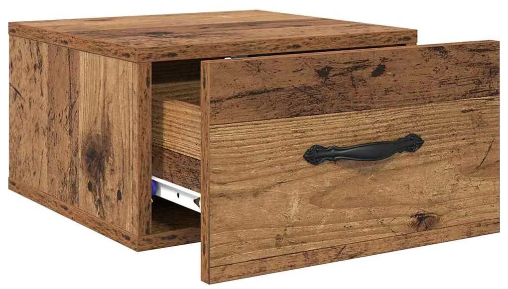 Éjjeliszekrény fiókkal 2 pcs Régi fa 35 x 35 x 20 cm Faanyag