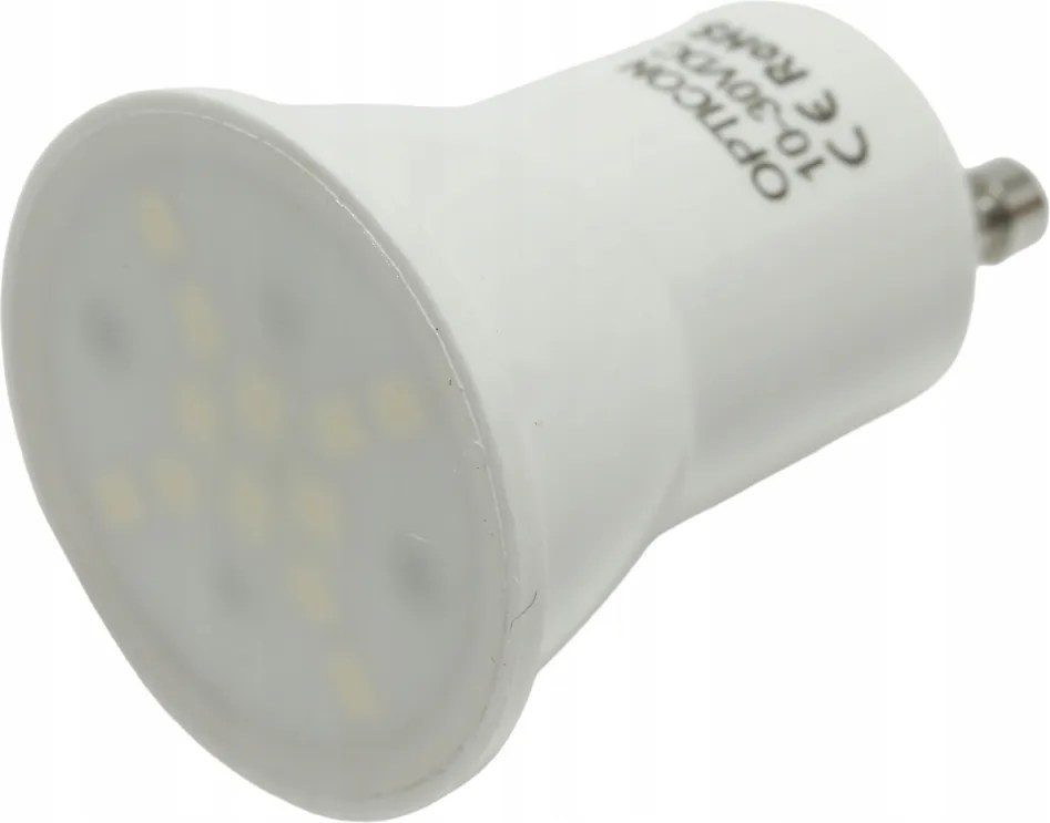 Led izzó GU11 MR11 35mm 12V 24V DC 2W Kisfeszültségű Fehér Meleg 3000K