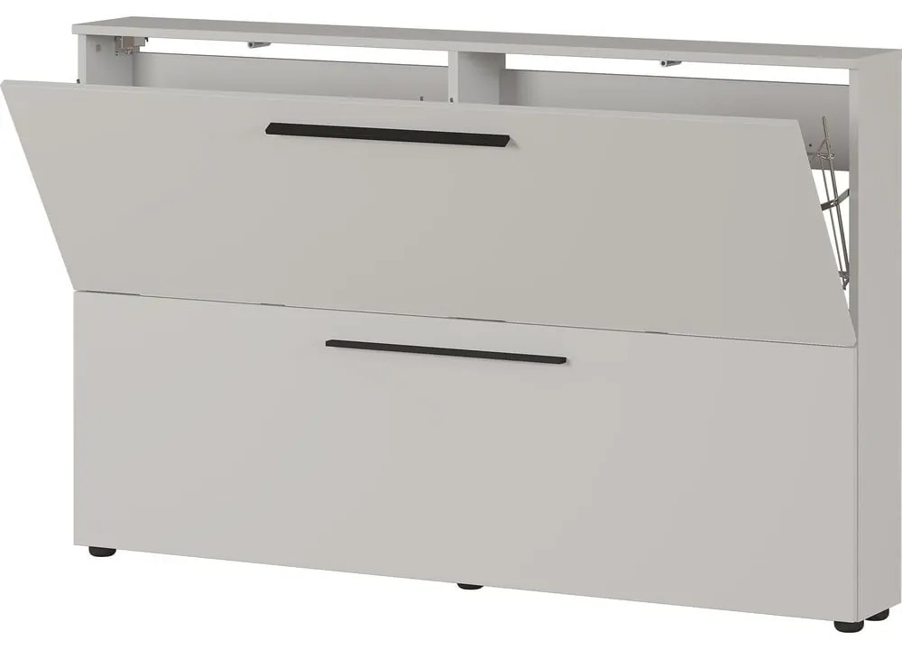 Szürkésbézs függő cipőtartó billenő fiókokkal Utah - Germania