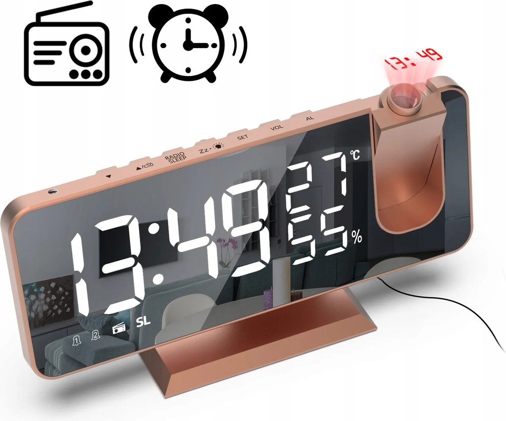 Elektronikus Óra Led Ébresztő Rgb Led Hangos Álló Digitális Fény Usb Kábel