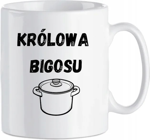 Vicces Bögre Ajándék Bigosu Királynő 330 ml
