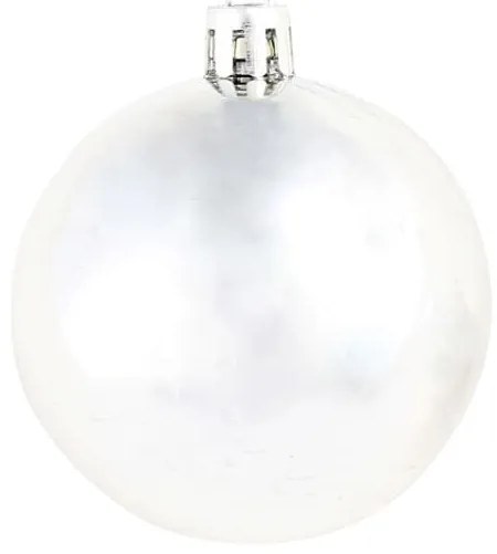 100 darabos ezüstszínű karácsonyi gömb készlet 3/4/6 cm