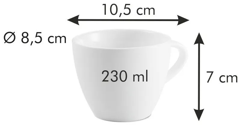 Tescoma Porcelán cappuccino csésze All Fit OneBelly 230 ml