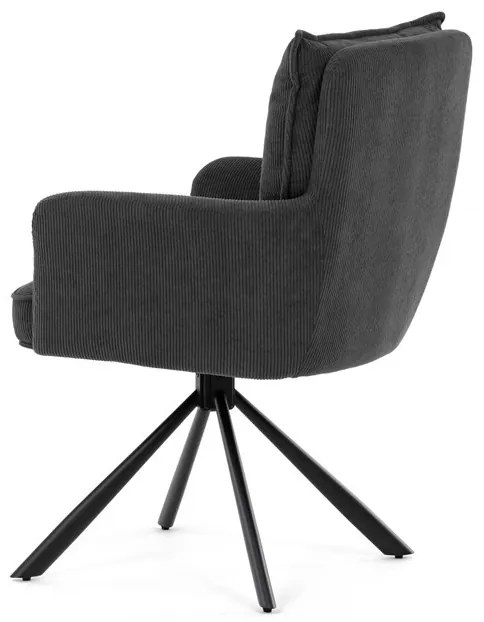 Szürke Kordbársony Étkezőszék. HC-X1128 GREY2