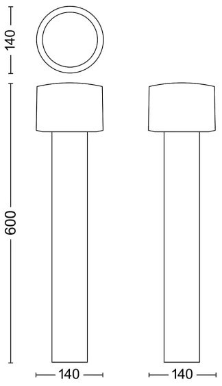Philips - LED Kültéri lámpa OTIS LED/4,3W/230V 2700K IP44