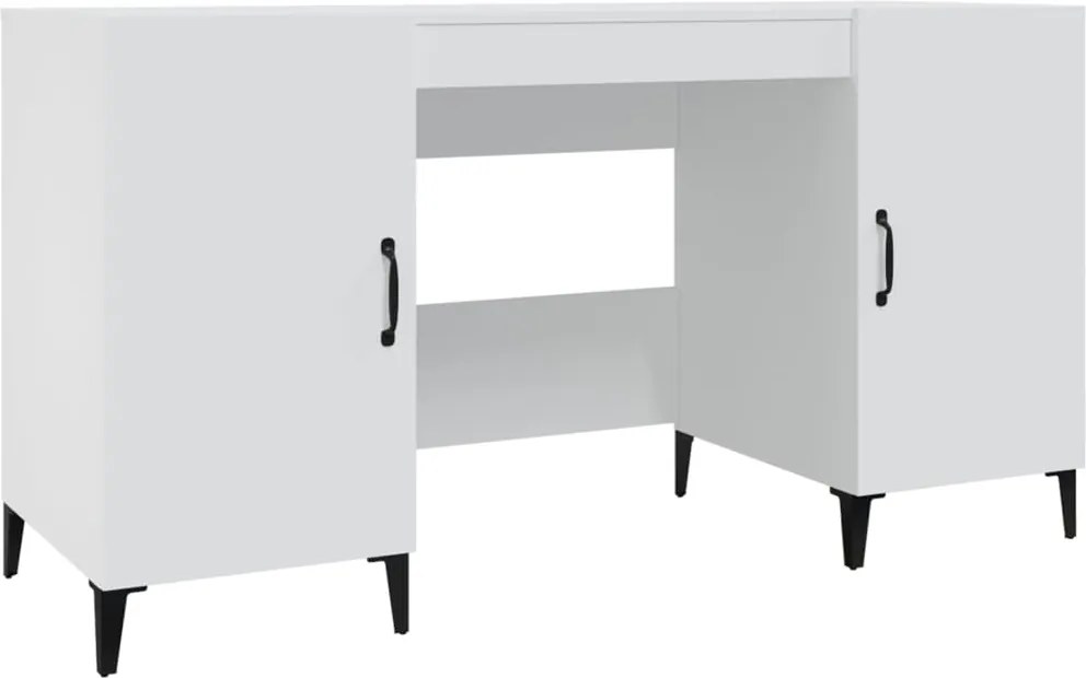 vidaXL fehér szerelt fa íróasztal 140 x 50 x 75 cm