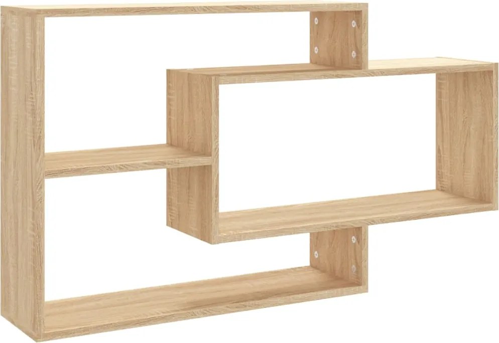 vidaXL sonoma tölgy szerelt fa fali polc 104 x 20 x 58,5 cm