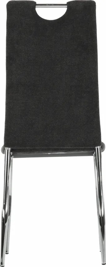 Étkezőszék, szürkésbarna szövet/króm, OLIVA NEW