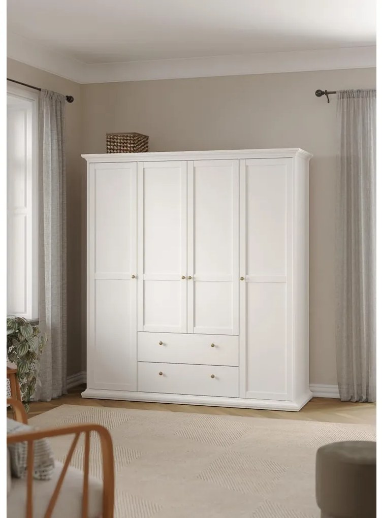 Provence III szekrény, fehér