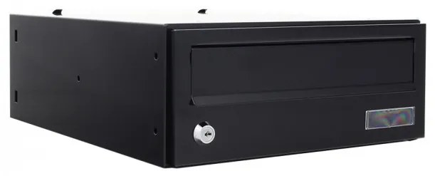 T05830 Euroletter tömbősíthető postaláda fekete színben 125x305x390mm