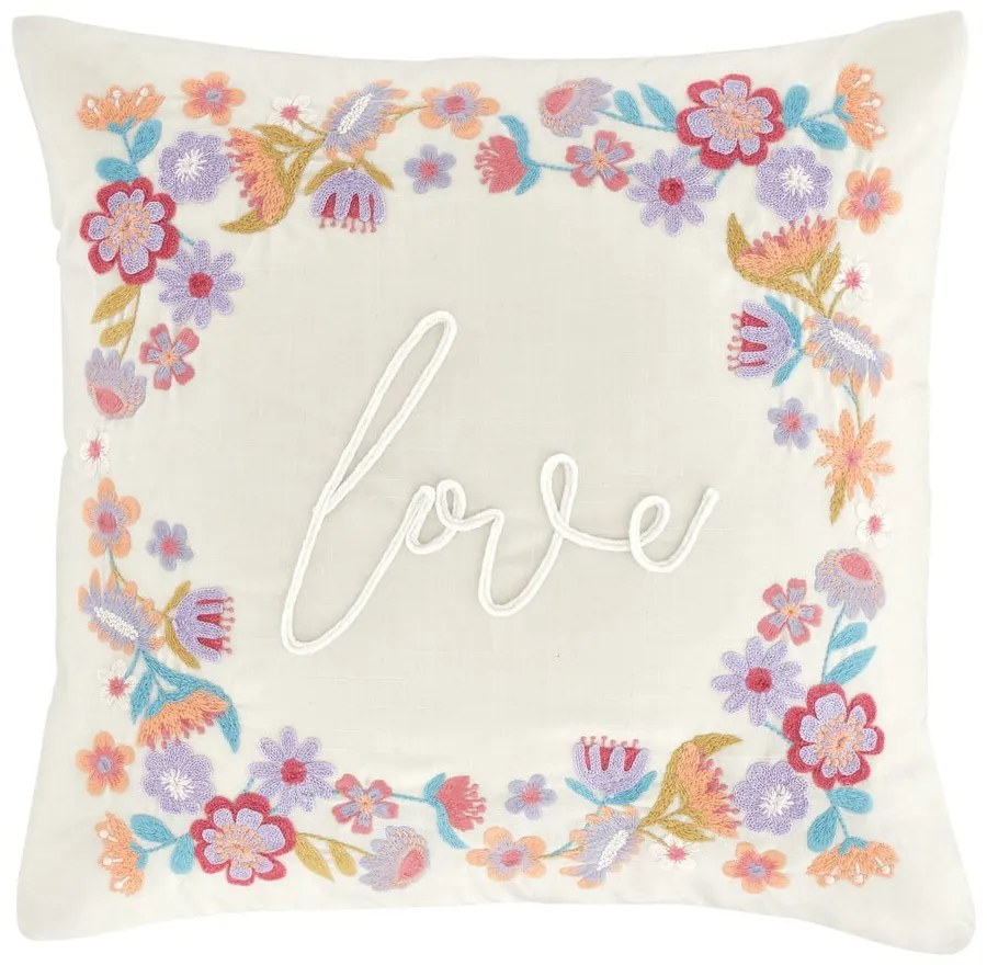 Lenkeverék díszpárna 45x45 cm Love – Catherine Lansfield