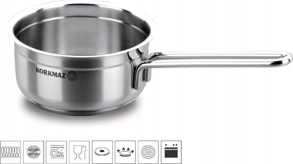 Alfa rozsdamentes acél lábas 1,0 l