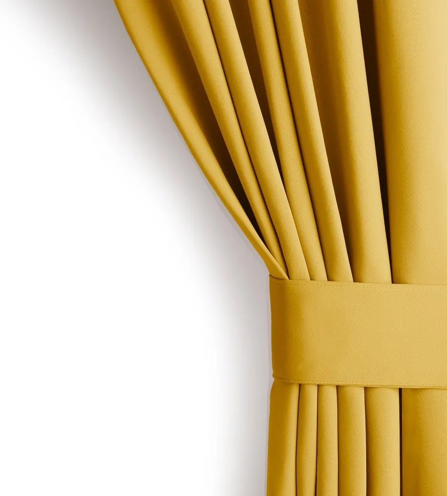 Sárga sötétítő termo függöny 140x245 cm Pleat – Restilo