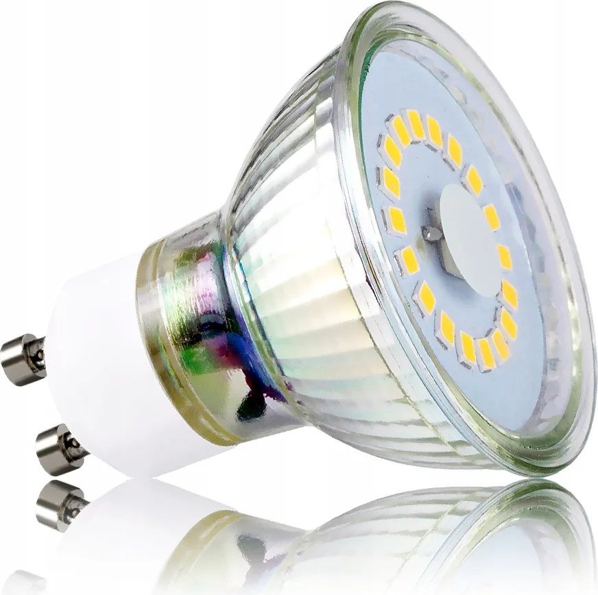 Led izzó Smd GU10 5W=40W Prémium Üveg Hideg szín Nem Pislog