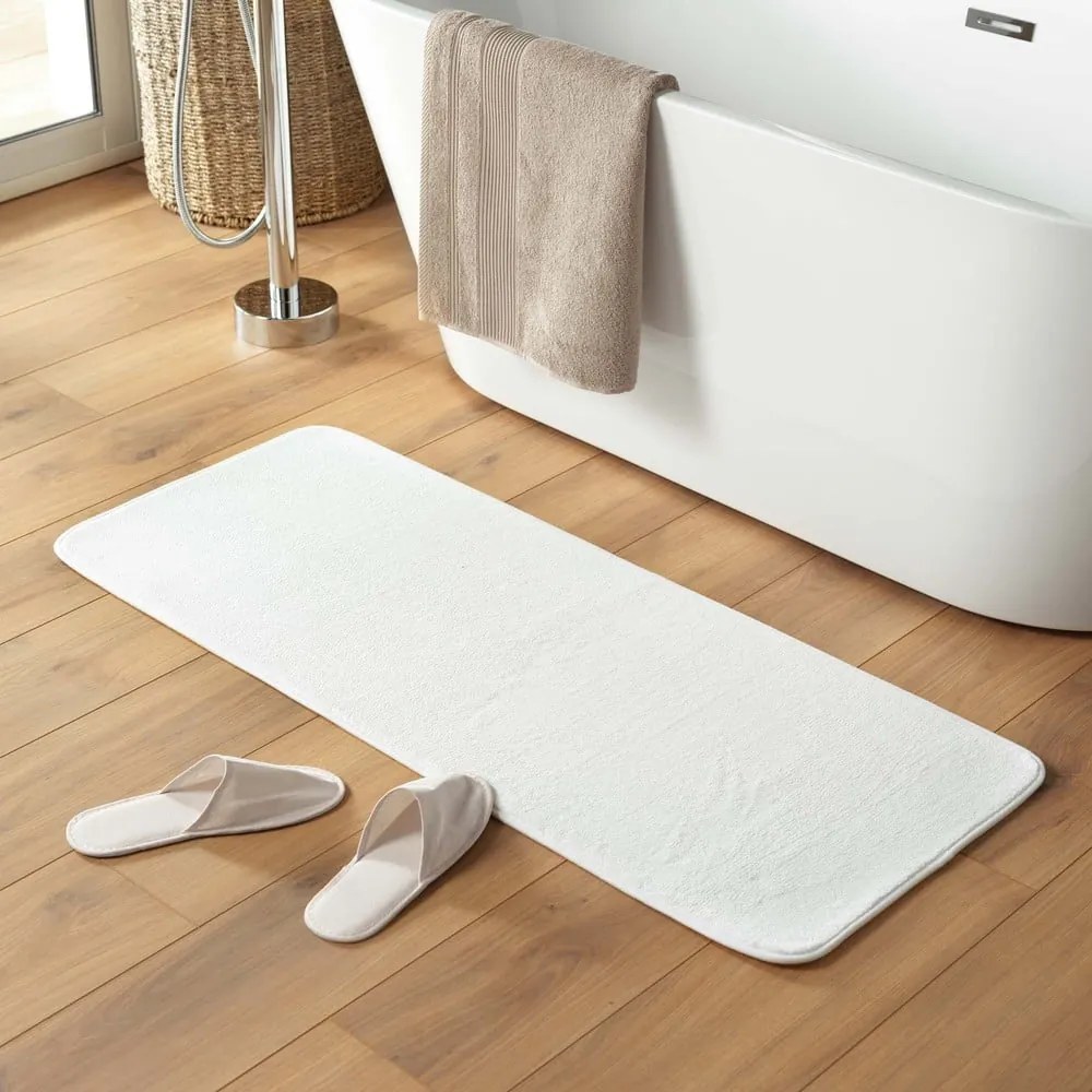 Fehér fürdőszobai kilépő 50x120 cm Vitamine – douceur d'intérieur
