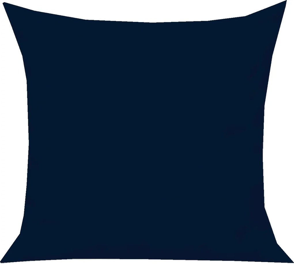 Panama díszpárnahuzat 45x45 sötétkék cipzáras