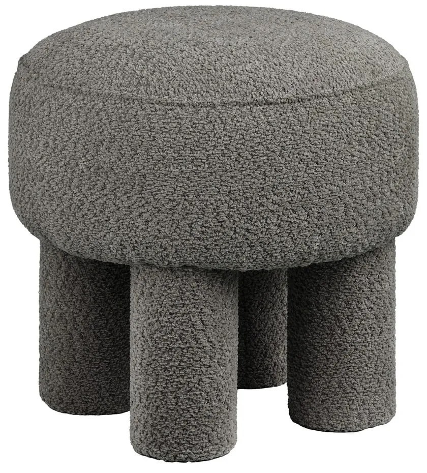 Sötétszürke zsenília puff Canberra – House Nordic