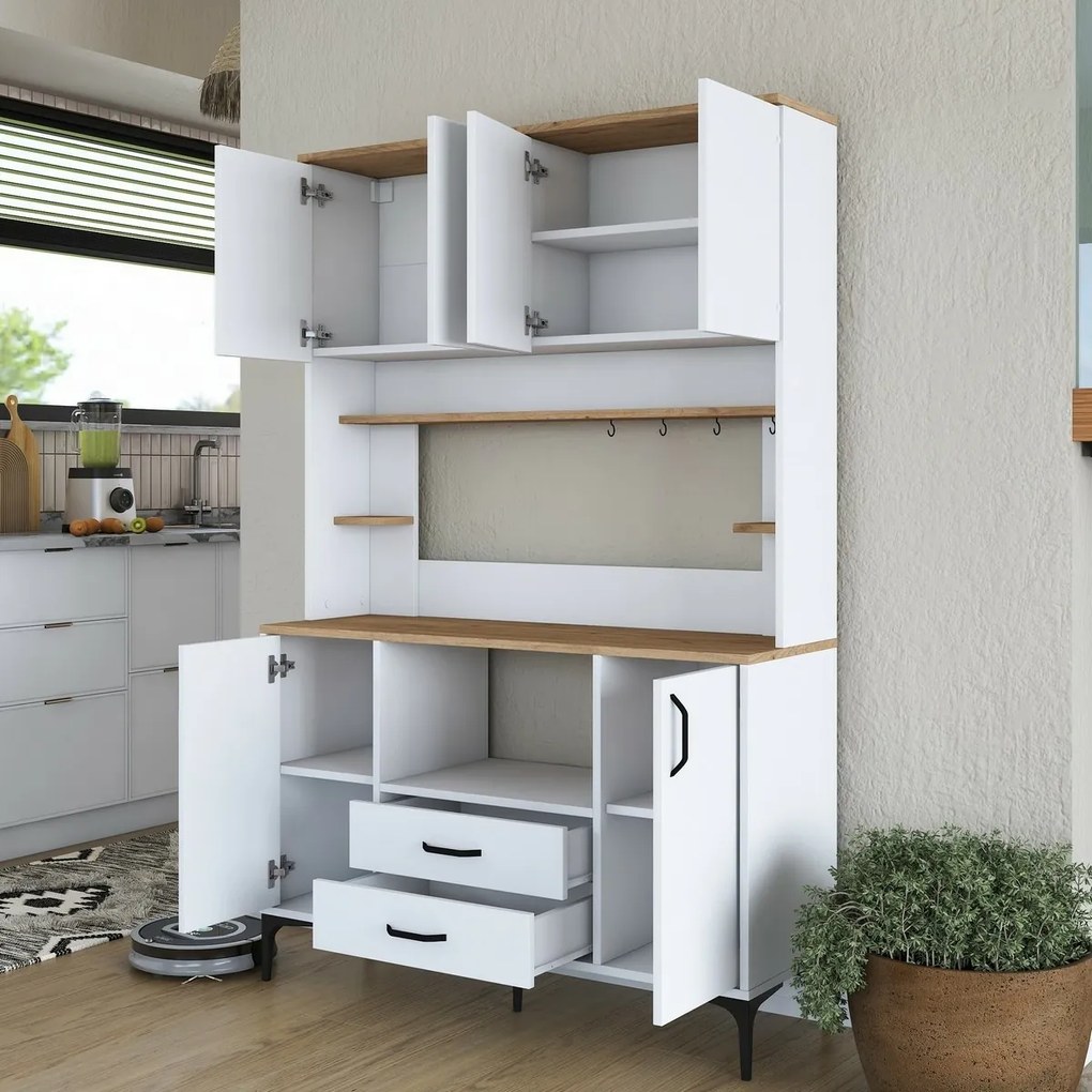 Jedy Walnut and White szekrény