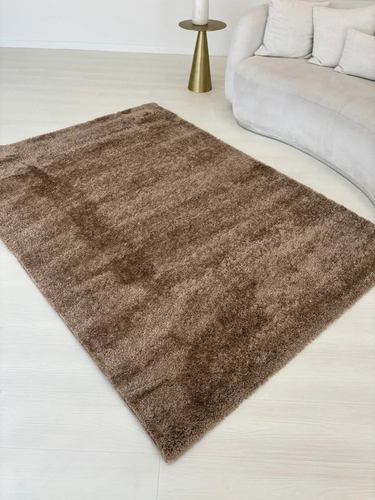 Marinca 5980 sötétbézs shaggy szőnyeg 80x150 cm