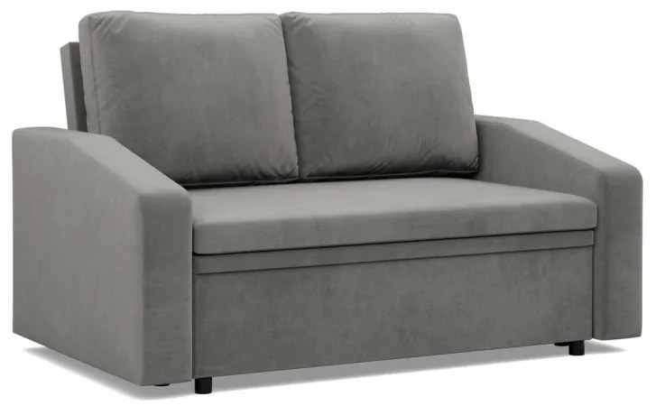 Zeus kanapé, bársony, hab töltet, döntött kartámasz, világosszürke